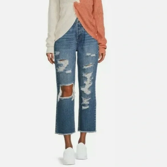 VANILLA STAR 90’s Boyfriend Super High Rise Jeans - Picture 2 of 10